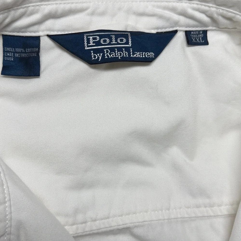 Polo Ralph Lauren Men’s‎ White Zip Cotton Bomber Jacket XXL